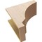 Ekena Millwork 10"W x 20"D x 20"H Classic Moab Rough Cedar Woodgrain TimberThane Corbel, Primed Tan CORUR10X20X20MOARCPR - alternate 5